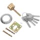 thumbnail image 4 of Cerradura de puerta universal con 5 llaves para uso doméstico, cerradura de seguridad con llave, cerradura de repuesto para puerta cortafuegos con llaves, 4 of 8