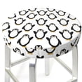 thumbnail image 3 of Kdxio Lovely Penguin Print Stool Covers Round,Stretch Round Bar Stool Covers Washable Bar Stool Cushion Slipcover for 12-15 Inch Chair, 3 of 7