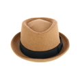 thumbnail image 4 of Epoch Hats Company  Diamond Shape Wool Fedora with Grosgrain Hatband (Men), 4 of 5
