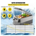 thumbnail image 4 of 12 Volt Refrigerator 58 Quart, Dual Zone Portable Fridge Freezer, Car Refrigerator for RV, Camping & Home - 12/24V DC & 110-240V AC Powered, 4 of 9