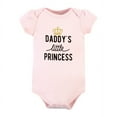 thumbnail image 3 of Hudson Baby Infant Girl Cotton Bodysuit and Pant Set, Daddys Little Princess Short Sleeve, 6-9 Months, 3 of 5