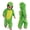 Light Green, variant on Joyfy Baby Dinosaur Costume for Toddler, Red Hooded Zipper Pajama Jumpsuit for Halloween Dress Up,Ages 3-4
