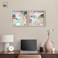 thumbnail image 3 of Soft Mirage Abstract Duet Shadowbox Print Modern Wall Decor Set by Art Remedy, Blonde Frame, 16 x 16, 3 of 6
