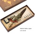 thumbnail image 5 of Mightlink 0.5mm Vintage Replaceable Quill Pen Set Copper Convenient Use Quill Pen Ink Set for Beginners, 5 of 5