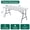 5FTwhite, variant on Portable Folding Table with Metal Frame and Easy-Clean Plastic Surface, Ideal for Camping, Outdoor Gatherings, Family Dining, and Group Events