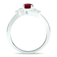 thumbnail image 2 of SZUL Women's Ruby and Diamond Tierra Ring in 10K White Gold, 2 of 5
