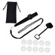 thumbnail image 4 of Kazoo con bolsa de almacenamiento con cordón, instrumento musical para adultos, regalo de concierto negro, 4 of 9