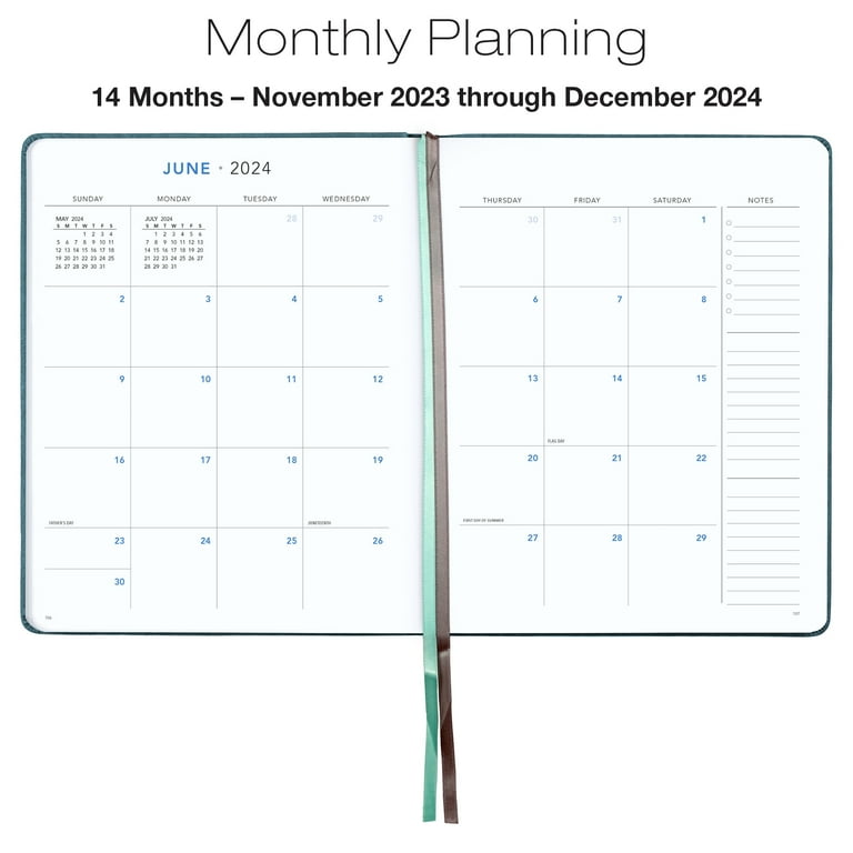 2024 Resolute 8"x10" Weekly Planner Organizer with 5"x8" Journal (Blue) -  Walmart.com