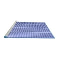 thumbnail image 2 of Ahgly Company Machine Washable Indoor Round Abstract Blue Contemporary Area Rugs, 5' Round, 2 of 4