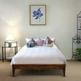 thumbnail image 4 of Acacia Mervyn Solid Wood Bed Frame Without headboard Queen Chocolate, 4 of 7