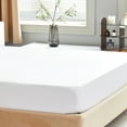 White Mattress Protector Waterproof Bed Cover Queen Size Mattress Pad