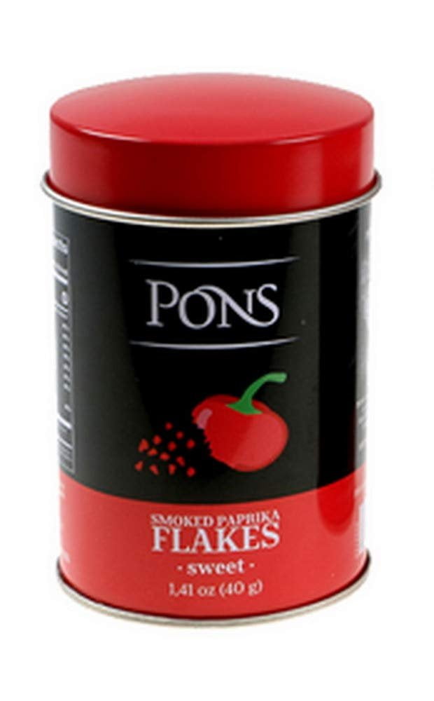 Pons. Sweet Smoked Paprika Flakes. 40g (1.41oz)