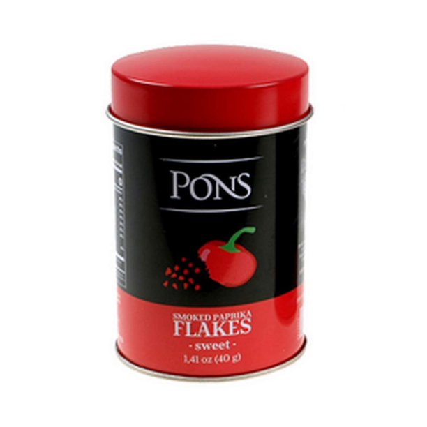 Pons. Sweet Smoked Paprika Flakes. 40g (1.41oz)