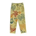 thumbnail image 4 of Kll Womens Floral With Butterflies Print Pajama Pants Soft Pajama Bottoms For Women Cozy Lounge Pants, 4 of 9