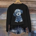 thumbnail image 6 of Danhjin Women's Trendy Sweatshirts Print Loose Fashion Pullover Tops Fall Winter Long Sleeve Crew Neck Graphic Casual Comfy Soft Shirts, 6 of 6