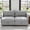 Grey, variant on 68" Breathable Fabric Deep Seat Loveseat Chaise Lounge, Loveseat Sleeper with Storage, Plush Loveseat Chaise Lounge Indoor with Wood Frame for Living Room and Dorm, Antique Blue
