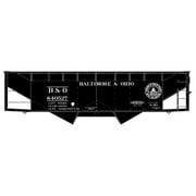 Accurail HO Scale Kit 50-Ton Offset-Side 2-Bay Hopper Baltimore Ohio/B&O #640537