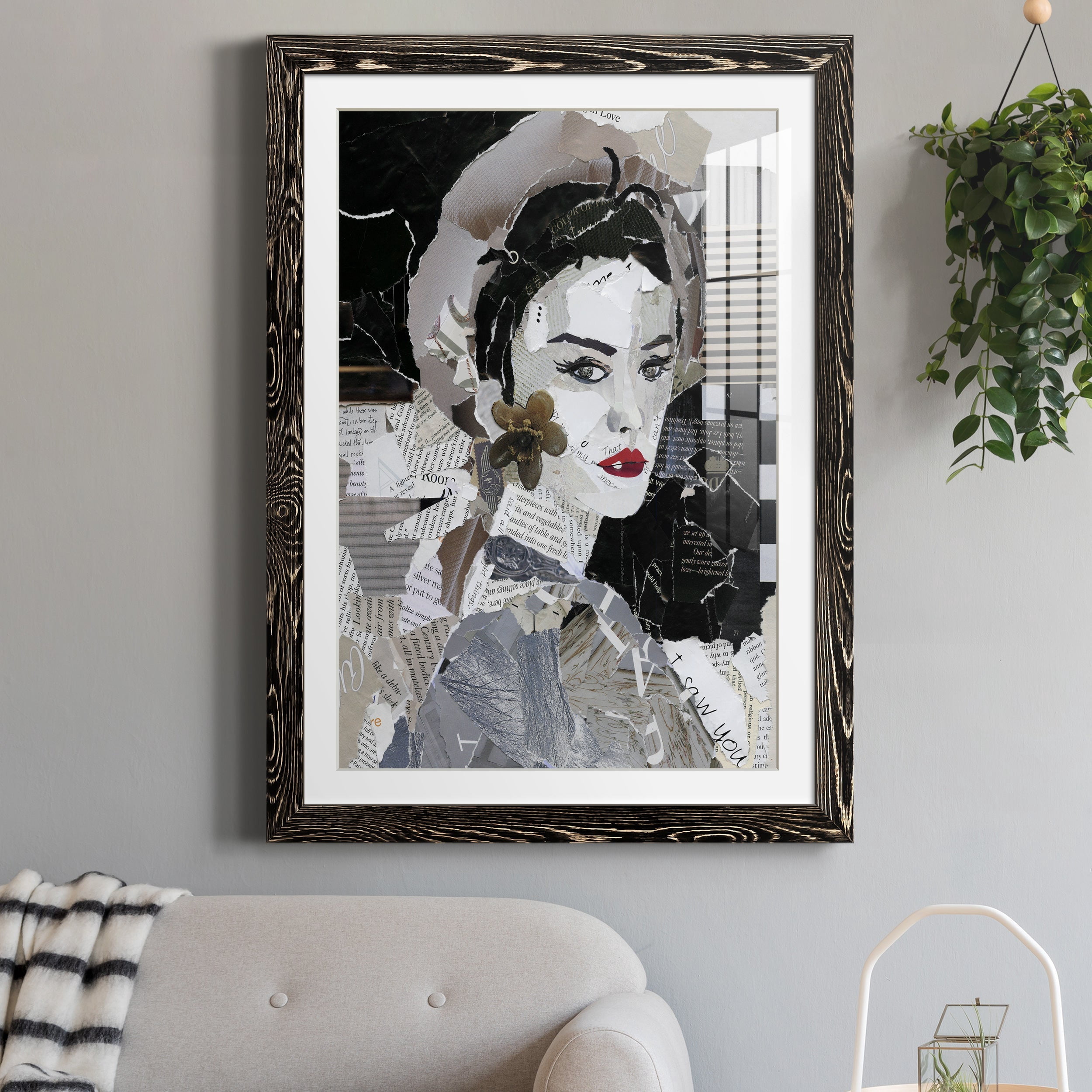 Runway Pause - Premium Framed Print - Distressed Barnwood Frame - Ready to Hang