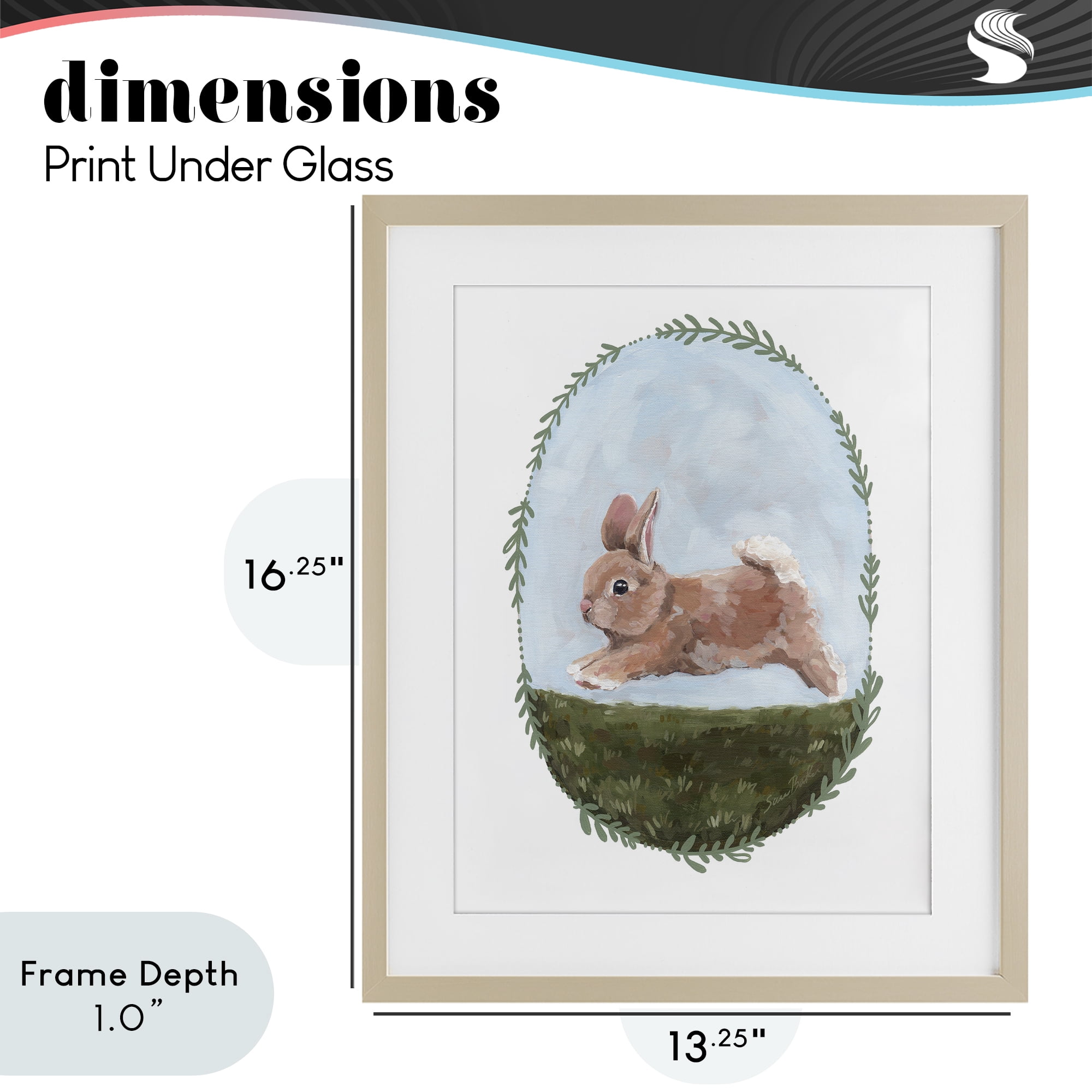 Stupell Industries The Goodness of Spring Birch Framed Print Under Glass, design by Sara Baker