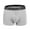 Gray, variant on LYEAA Breathable Boxers Men Cotton Soft Trunks Solid Comfortable Underpants Elastic Waistband Fashion Support Pouch Underwear No fly Black L