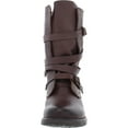 thumbnail image 3 of Steve Madden Womens Banddit Leather Strappy Mid-Calf Boots, 3 of 3