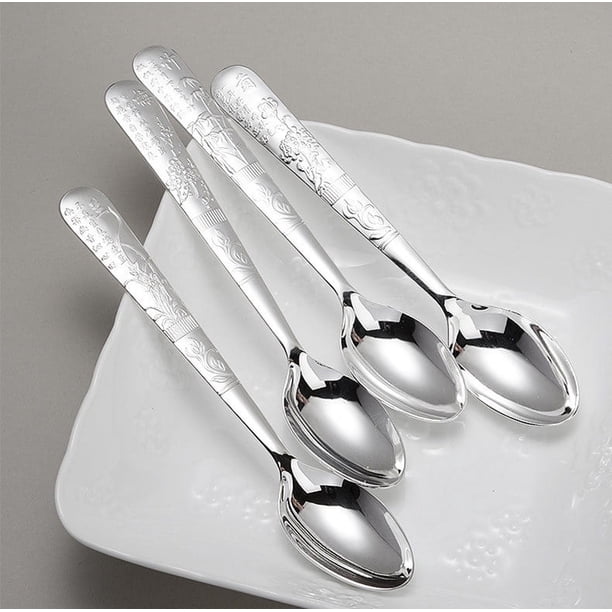 Wollet 999 Sterling Silver Spoon,25g, 14*2.6cm, Baby Full Moon