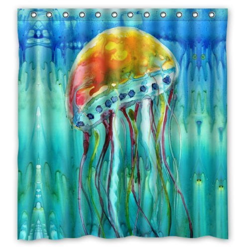 Koi Poisson Rideaux De Douche Fleurs Style Chinois Naturel Impression 3D Moderne Décor à La Maison Crochets écrans étanche Salle De Bain Rideau Ensemble