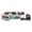 Black, variant on BIMZUC 7 in 1 Transport Truck Toy Alloy Pull Back Function Carrier Model with 6 Small Modern Engineering Vehicles Set Educational Play Gift for Boys and Girls 12.6 inches / 32 cm Black