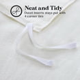 thumbnail image 6 of Superior Cotton Flannel Solid Duvet Cover Set, Twin, Ivory, 6 of 7