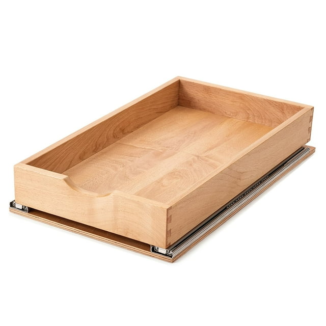 Cajón para gabinete Draworia 30 x 53 cm con cierre suave en madera de haya