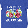thumbnail image 4 of Inktastic Promoted to Big Cousin with Flowers Boys or Girls Baby Bodysuit, 4 of 5