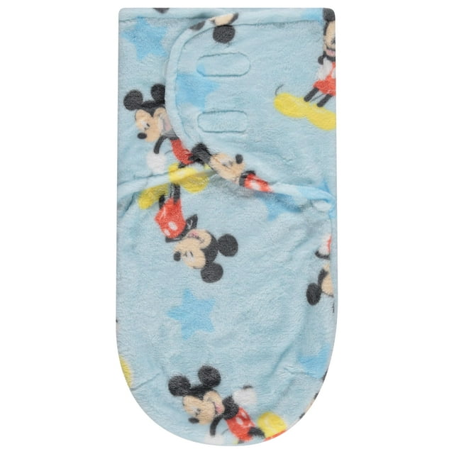 Saco para pañales para bebés con diseño de Mickey Mouse de Disney, de una sola capa, suave