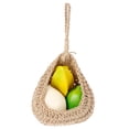 thumbnail image 1 of Vegetable Hanging Basket Boho Style Hemp Rope Fruit Baskets Decorative Hand-Woven Vegetable Hanging Bag Breathable Storage Pocket for Home Home Vegetable Fruit, 1 of 9