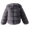 thumbnail image 5 of Xdegoge Womens Faux Fur Coat Cropped Open Front Long Sleeve Fluffy Fuzzy Jacket Dressy Loose Fit Bubble Teddy Jackets 2025 Winter Streetwear Warm Outerwear, 5 of 5