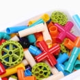 thumbnail image 2 of ColoMX 1 Juego de 76 piezas de bloques de construcción de tuberías, ensamblaje de rompecabezas, juguete educativo con una pequeña caja de almacenamiento para niños, 2 of 7