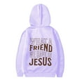 thumbnail image 6 of Christian Hoodies for Girls What A Friend We Have In Jesus Cute Graphic Hooded Sweatshirt with Pockets Pullover Tops, 6 of 7