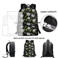 thumbnail image 4 of Uorisanigo Football Print School Backpack with Lunch Box Pencil Case Water Bottle Holder , 4 in 1 School Bag Set Kids for Travel Camping Outdoor Elementary Middle Travel Backpacks, 4 of 7