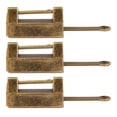 thumbnail image 1 of MasteelfCA 3 Sets Premium Zinc Alloy Padlocks Simple Antique Padlocks Wooden Box Locks, 1 of 7