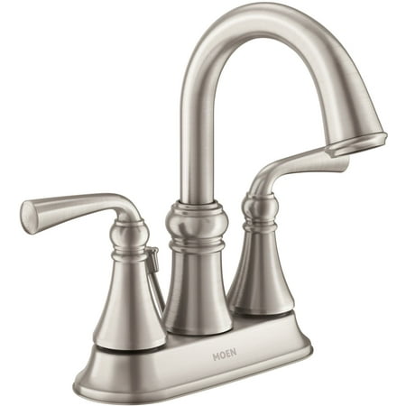 Moen Ws84850 Wetherly 1.2 GPM Centerset Bathroom Faucet - Nickel