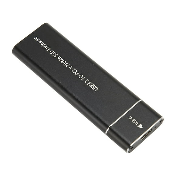 NVMe M.2 SSD Enclosure, 10Gbps USB 3.1 Type C, Aluminum Shell, JMS583 Chip, for  7 / 8 / 8.1 / 10 / Linux / OS X, M.2 2230 / 2242 / 2260 / 2280 SSD, UASP