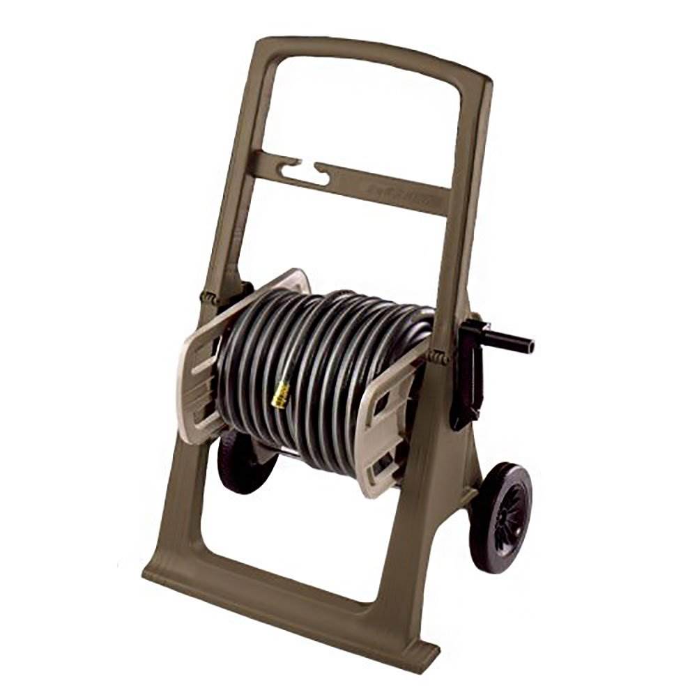 Suncast SHA150B 150 Ft Hosemobile Assembled Resin Garden Hose Reel Cart