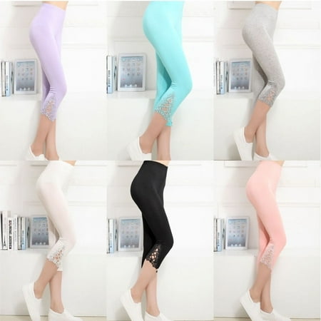 Womens 3/4 Length Leggings Capri Cropped Summer Modal High Quality 5 (Best Leggings For Summer Travel)