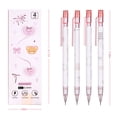 thumbnail image 2 of 8 Pcs Coquette Pink Bear Mechanical Pencils Cute Cartoon Mechanical Pencil Kawaii Pencils Pencil for  Women Office Home Suppies, 2 of 7