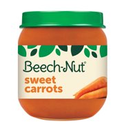 Angle View: Beech-Nut Stage 2, Sweet Carrots Baby Food, 4 oz Jar