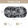thumbnail image 3 of Yeerswag Oval Fluffy Soft Dark Grey Area Rugs, 2.6 x 5.3 ft, 3 of 8