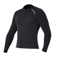 thumbnail image 1 of Greeniant Hombres Mujeres Chaqueta de secado rápido Traje de neopreno Natación Surf Surf mojado Snorkeling Deportes acuáticos Negro Hombres XXL, 1 of 1