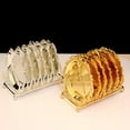 thumbnail image 4 of Abbracc 7pcs Plates Cake Holder Dish with Storage Organizer Rack for/ Wedding Golden 7PCS Golden, 4 of 9