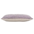 thumbnail image 3 of Laddha Home Designs Hand Stitched Striped Cotton Lumbar Pillow Cover - 36" - Purple and Red, 3 of 6