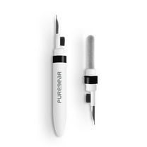 PureGear Device Cleaning Pen for Airpods 1 2 3 Multi-Function Cleaning Kit with Soft Brush for Bluetooth Earphones Case, Mobile Phones, Cameras, Keyboard, and More Devices Cleaning Tool (White)
