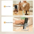 thumbnail image 2 of Support de Cellulaire pour Bureau, Angle Réglable et Compatible avec Presque Tous les Téléphone Intelligent Ou Tablettes Support de Cellulaire Pliable en Aluminium, Téléphone Intelligent et Téléphone Android, 2 of 5